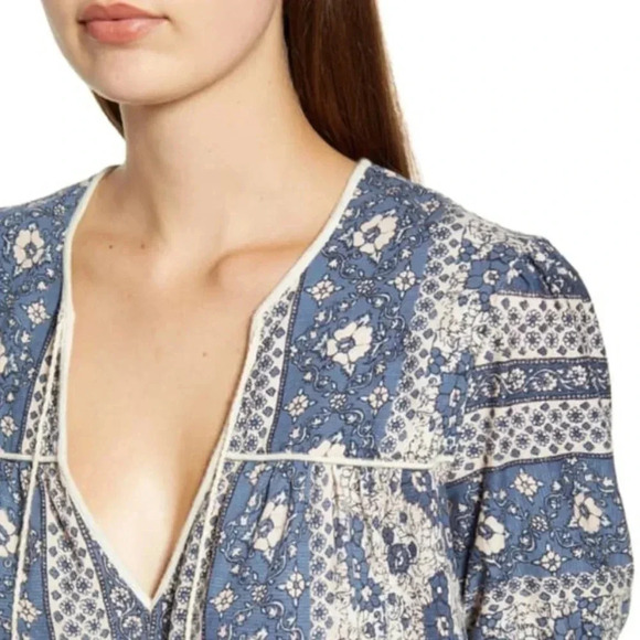 NWT Lucky Brand Linen Blend Petite Peasant Tip - Picture 2 of 6